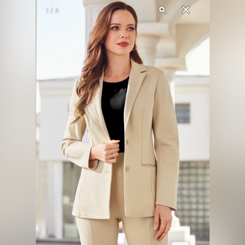 Betabrand Tan Blazer